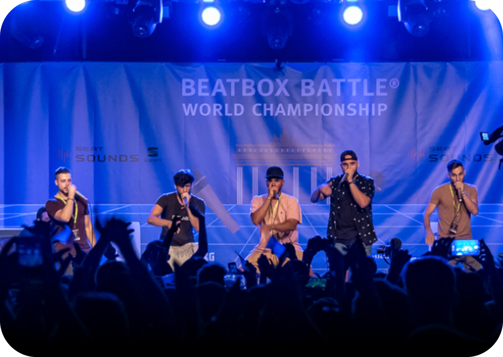 Beatbox Battle World Championship performers on stage